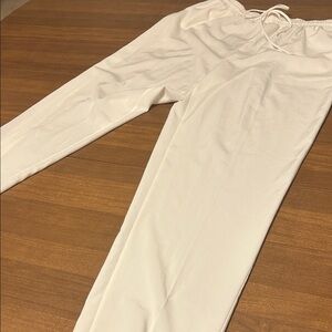Signature Studio Ivory Elastic Waist Dressy Pants